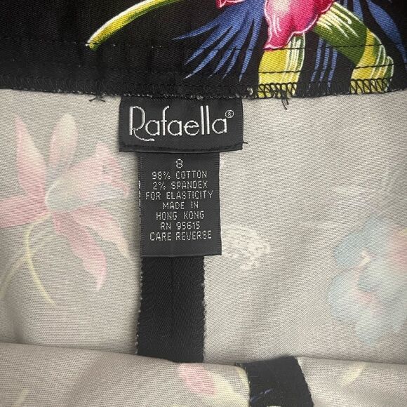 Rafaella Tropical Cropped Pants Size 8 - Picture 4 of 6